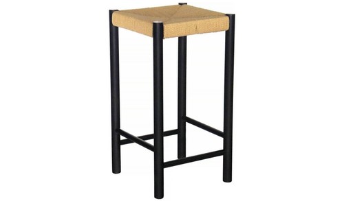 Hanna oak counter stool black - oak,