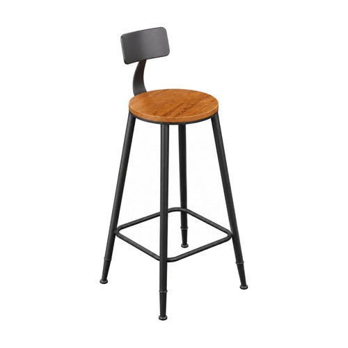Bar stool with - stool, backrest