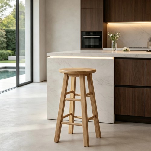 60cm solid wood bar stool - bar,