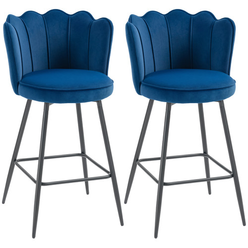 Homcom barstools with petal - homcom,